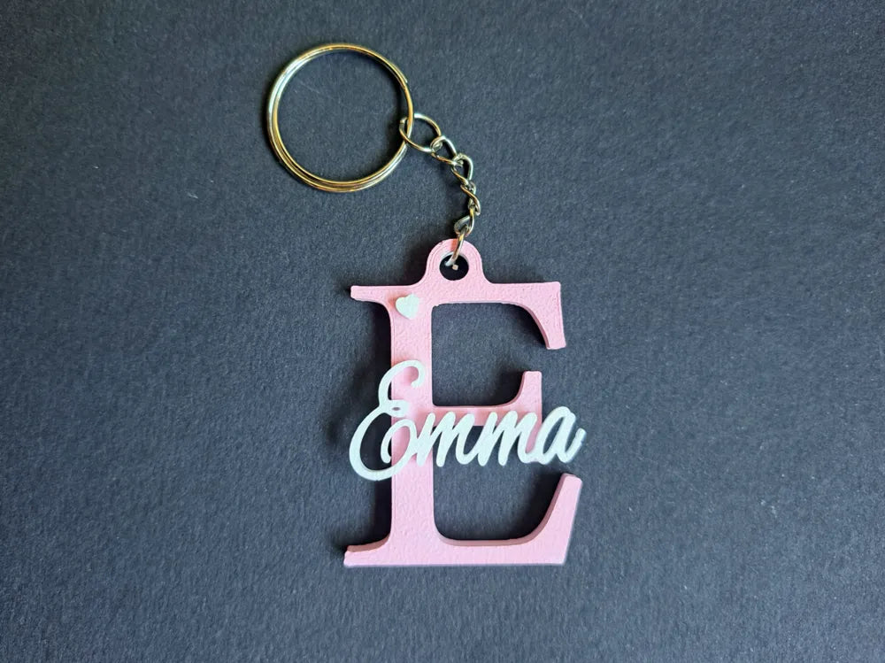 Personalized Letter Keychain with Name